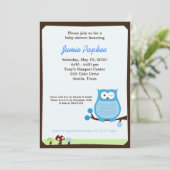 フウポップ・アートのル自然5x7ベビーシャワー招待状 招待状 (スタンド正面)