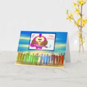 フウポップ・アートのル カード (黄色い花)