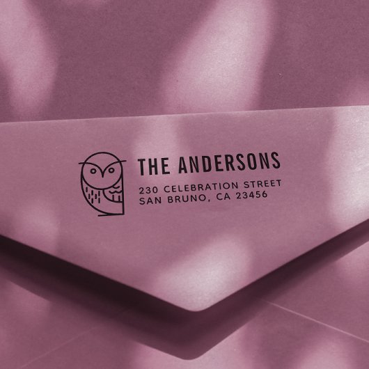 フウモダンル |ファミリカスタムー名と差出人住所 セルフインキングスタンプ