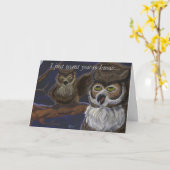 フウ与えルウのグリーティングカード カード (黄色い花)