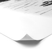 フウ中国のル鳩インクスケッチ ポスター (角)