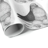 フウ中国のル鳩インクスケッチ ラッピングペーパー (ロールコーナー)