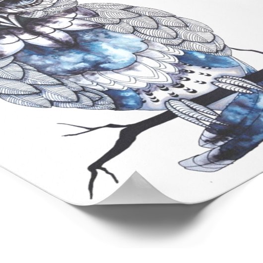 フウ図解入りの、写真付きのルデザイン ポスター (角)