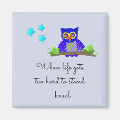 フウ感動的ルとの生活引用文 マグネット (正面)