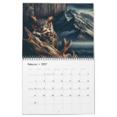 フウ素晴らしルの時計製造年20XX カレンダー (2月 2027)