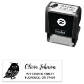 フウ素朴ルパーソナライズされた差出人住所 セルフインキングスタンプ (インサイチュ)