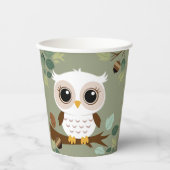 フウ素朴ル樹林赤ちゃんシャワー 紙コップ (正面)