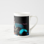 フウ結婚ルパーソナライズされた ボーンチャイナマグカップ (右)