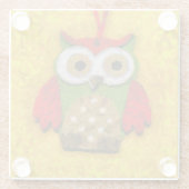 フウ絵を描ル ガラスコースター (裏面)