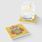 フウ絵を描ル ストーンコースター (横)