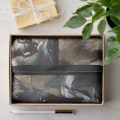 フウ芸術的ル水色20x30デコページ 薄葉紙 (ギフト)