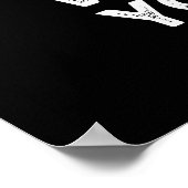 フウ誇りを持ったル・プンおもしろい・ダークBG ポスター (角)