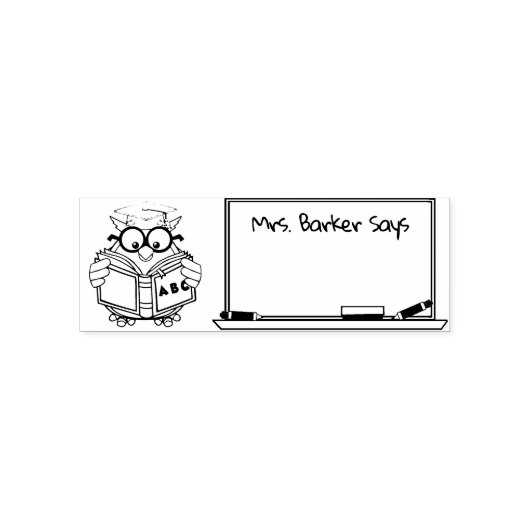 フウ読ル先生がゴム印カスタムを言う セルフインキングスタンプ (デザイン)