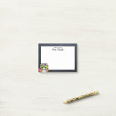 フウ頭が切れるルカルボードパーソナライズされた先生 ポストイット (デスク上)