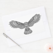 フウ飛んでいるル・ゼンドール 長方形シール (封筒)