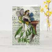 フェアかわいらしリー誕生日 カード (黄色い花)