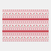 フェアアイルクリスマスデザインラッピング紙セット ラッピングペーパーシート (正面3)