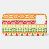 フェアアイルスタイルクリスマスシームレス Case-Mate iPhoneケース (裏面 (横))