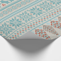 フェアアイルニットセーターのラッピング紙