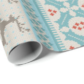 フェアアイルニットセーターのラッピング紙 ラッピングペーパー (ロールコーナー)