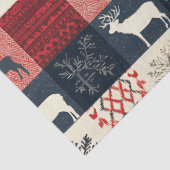 フェアアイルニットパッチワーク | ホリデートナカイ 薄葉紙 (詳細)