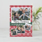 フェアアイルノルディッククリスマスコラージュ シーズンカード (スタンド正面)