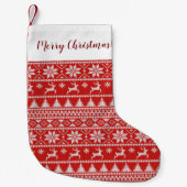フェアアイル・クリスマス スモールクリスマスストッキング (正面)