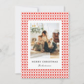 フェアアイル フェスティブ スウェーター パターン フォト カード (正面)