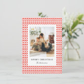 フェアアイル フェスティブ スウェーター パターン フォト カード (スタンド正面)