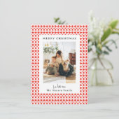 フェアアイル フェスティブ スウェーター パターン フォト カード (スタンド正面)