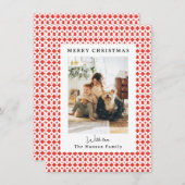 フェアアイル フェスティブ スウェーター パターン フォト カード (正面/裏面)