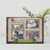 フェアイテールストーリーブックフォトクリスマスカード 招待状 (スタンド正面)