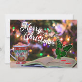 フェアイテールストーリーブックフォトクリスマスカード 招待状 (裏面)