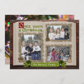 フェアイテールストーリーブックフォトクリスマスカード 招待状 (正面/裏面)