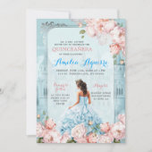 フェアイ王室のターラージキャッスルピンクブルーキンセアニラ 招待状 (正面)