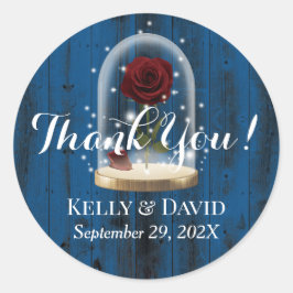 フェアイ素朴タリーバラガラスドームネイビーバーンバ結婚ーンズ ラウンドシール