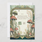 フェアイ結婚ターレのマッシュルームの森 招待状 (裏面)