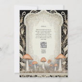 フェアイ結婚ターレのマッシュルームの森 招待状 (裏面)