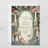 フェアイ結婚ターレのマッシュルームの森 招待状 (正面)