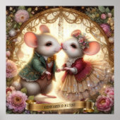 フェアイ結婚ターレフローラマウスロマンス名前をカスタムする ポスター (正面)