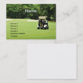 フェアウェイのゴルフカート 名刺 (正面/裏面)