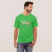 フェアウェイの狐 - メンズ - グリーンシャツ Tシャツ (正面フル)