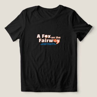 フェアウェイの狐 - 女性用 ブラックTシャツ トライブレンドTシャツ