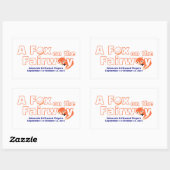 フェアウェイの「A」キツネ – ステッカー (シート)