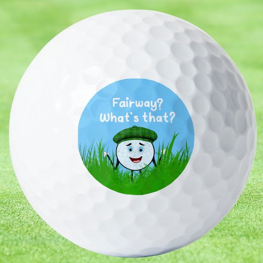 フェアウェイを探すラフのゴルフボールが面白い ゴルフボール