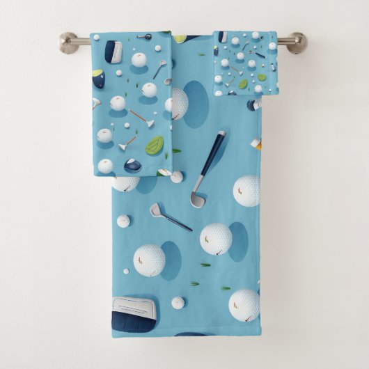 フェアウェイフィニッシュ:ゴルフの必需品パター遊ン バスタオルセット (インサイチュ)