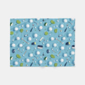 フェアウェイフィニッシュ：ゴルフの必需品パター遊ン フリースブランケット (正面(横))