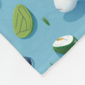 フェアウェイフィニッシュ：ゴルフの必需品パター遊ン フリースブランケット (角)