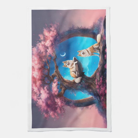 フェアウェイフレッシュ：ゴルフ愛好家のキッチンタオル。 キッチンタオル (縦)