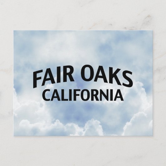 フェアオークスカリフォルニア ポストカード (正面)